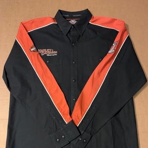 Harley Davidson Men’s Collared Shirt Sz L